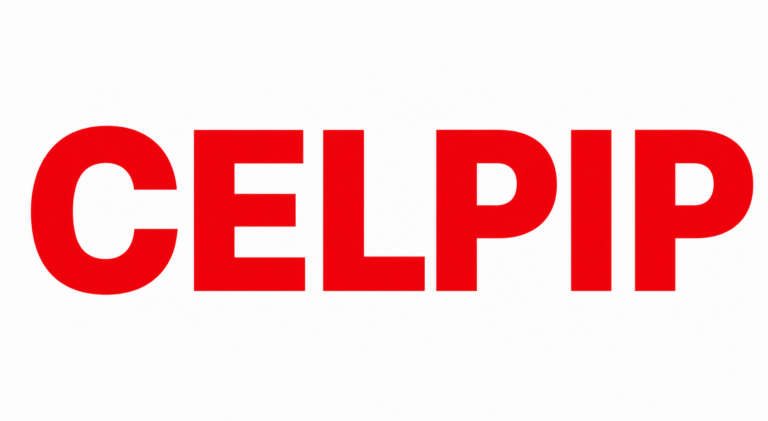 Red “CELPIP” text on a white background.