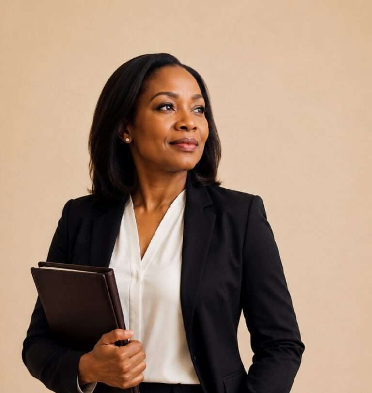 Professional portrait of a female lawyer